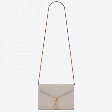 Saint Laurent WOC Cassandra Reťazca Peňaženky Biele Kožené Saint Laurent Tašky
