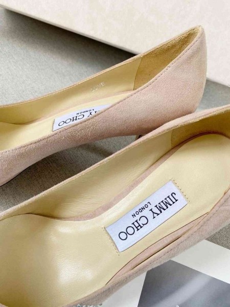 Jimmy Choo Láska 65 Čerpadlá Semiš Ružová