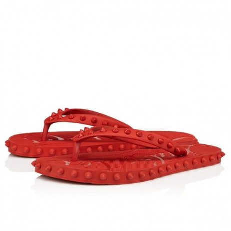 Christian Louboutin Super Loubi Flip Žena Tkaných Gumy Loubi CL Topánky