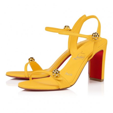 Christian Louboutin Atmospheria Sandál 85mm Nappa Kože Peľ
