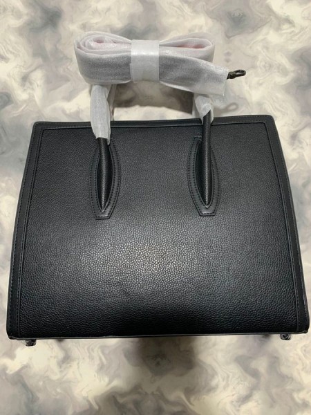 Christian Louboutin Paloma Stredné Najvyššie Rukoväť Taška Teľa Kožené Čierne Christian Louboutin Tašky