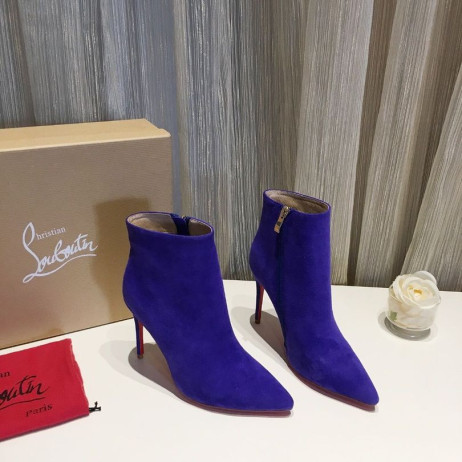 Christian Louboutin Tak Kate Korisť Členková Obuv 100 mm Semiš Elektra
