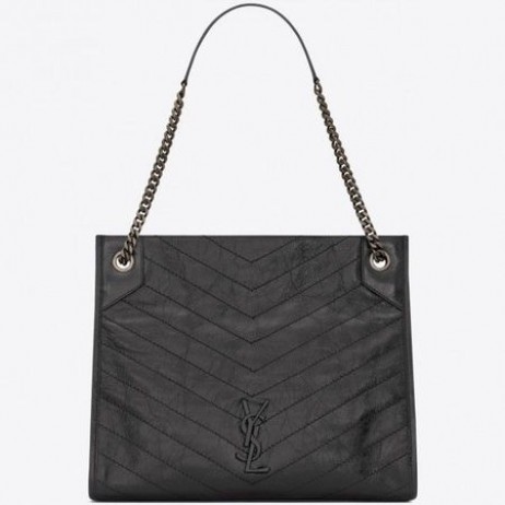 Saint Laurent Stredné Niki Nákupní Taška Búrka Kožené Saint Laurent Tašky