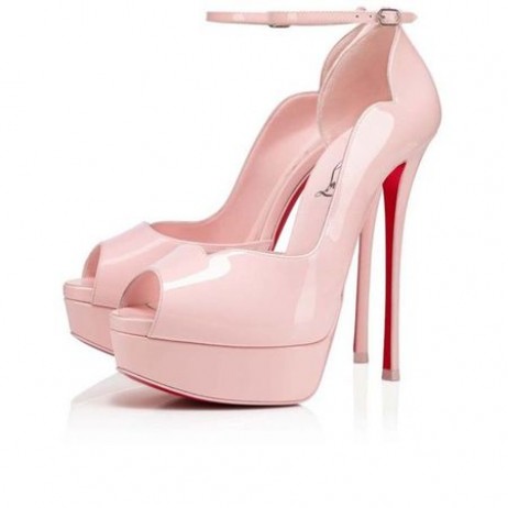Christian Louboutin Platformy Kolo Mačka 150 mm Poupee/lin Poupee Patent