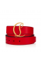 Christian Louboutin Cl Logo Pás Ženy 35mm Koža Červená