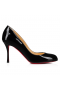 Christian Louboutin Dolly Čerpadlá 100mm Čierna lakovaná Koža