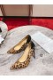 Christian Louboutin Horúce Holka Čerpadlá 100mm Patent a Teľa Vlasy Leopard Tlač Hnedá