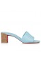 Christian Louboutin Tak Cl Mule 55 Mm Tkaných Sandále Nappa Kože Minerálne CL Topánky Obchod