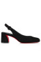 Christian Louboutin Tak Jane Šatka 55 Mm Čerpadlá Veau Velours Black Christian Louboutin Topánky