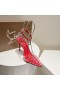 Christian Louboutin Spikoo 100mm Čerpadlá PVC A Kožené Ruža Ružová