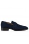 Christian Louboutin Varsimoc Mokasíny Teľa Kožené Navy CL Topánky