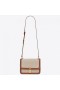 Saint Laurent Carre Satchel Bag Béžová Plátno Saint Laurent Tašky