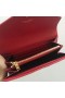 Saint Laurent Veľké Monogram Klapka Peňaženka Red Zrnitá Kože