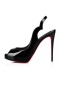 Christian Louboutin Čerpadlá Horúce Holka 120 mm Black/lin Čierna lakovaná koža