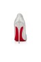 Christian Louboutin Čerpadlá Tak, Kate 120 mm Strieborná/lin Silver Fabric