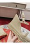 Christian Louboutin Pyraclou 110 Mm Espadrily Lesk Kože Doska