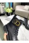 Dior Členok Boot Čipky Alll Black Teľa