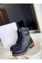 Dior D-Dur Členok Boot Black Technické Tkaniny Teľa Kožené