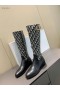 Dior Empreinte Koleno Obliqur Boot Čierna