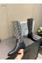 Dior Empreinte Koleno Obliqur Boot Čierna