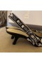 Dior J'ADior Slingback 65mm Čerpadiel Black Houndstooth Výšivky