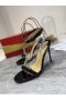 Christian Louboutin Corinetta Sandále 100mm Patent Specchio PVC Čierna