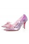 Christian Louboutin Jelly Kamienkami 80 Čerpadlá Pvc Dúhové Nappa Kože A Kamienkami Parme