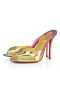 Christian Louboutin Mi Dolly 100Mm Tangá Boreal Specchio Kožené Multicolor