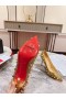 Christian Louboutin Pigalili Potpourri Kamienkami Čerpadlá Lesk Zlata