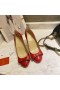 Christian Louboutin Simplenodo Luk Čerpadlá 85mm lakovaná Koža Červená