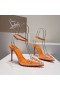 Christian Louboutin Spikoo 100mm Čerpadlá PVC A Kožené Orange