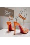 Christian Louboutin Spikoo 100mm Čerpadlá PVC A Kožené Orange