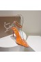 Christian Louboutin Spikoo 100mm Čerpadlá PVC A Kožené Orange