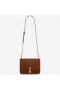 Saint Laurent Carre Satchel Bag Hnedý Semiš