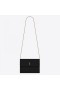 Saint Laurent Victoire Chain Bag Black Kožené Plisované