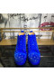 Christian Louboutin Galaxtitude High-top Tenisky, Modré Semišové CL Topánky