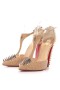 Christian Louboutin Goldostrap Hrotmi Čerpadlá 100mm Nappa Kože Nuda