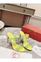 Christian Louboutin Len Loubi PVC Sandále 85mm Fluo Žltá CL Topánky