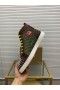 Christian Louboutin Lou Hrotmi Orlato High-top Tenisky lakovanej Kože a Plátno Multicolor