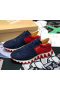 Christian Louboutin Loubishark Tenisky Semiš Modrá Červená Christian Louboutin Topánky