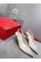 Christian Louboutin Čerpadlá Hlúposti Kamienkami 70 mm Očkami Biela Christian Louboutin Topánky