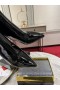 Christian Louboutin Športový Kate Členková Obuv 85mm lakovaná Koža Čierna