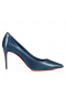 Christian Louboutin Športový Kate Čerpadlá 85mm lakovanej Kože Modrej CL Topánky