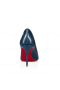 Christian Louboutin Športový Kate Čerpadlá 85mm lakovanej Kože Modrej CL Topánky