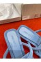 Jimmy Choo 70 Tkaných Listov Semiš Modrý Popruh