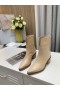 Jimmy Choo Členok Boot 50mm Plastický Koža Béžová