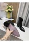 Jimmy Choo Členok Boot 50mm Plastický Kožené Čierne