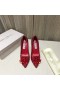 Jimmy Choo Cristais Popoluška 105mm Čerpadlá Červená