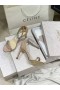 Jimmy Choo Shiloh 100 Crystal Ozdobené Vysokým Podpätkom Sandále Nuda