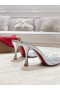 Christian Louboutin Degramule Kamienkami Tkaných 85mm Kožené Striebro